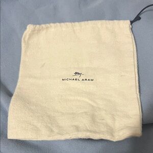 Michael Aram Beige Fabric Pouch